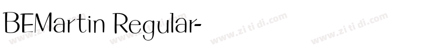 BEMartin Regular字体转换